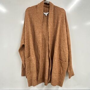 0130 Time and Tru Cozy Tan Open-Front Sweater XXL (20) New With Tags